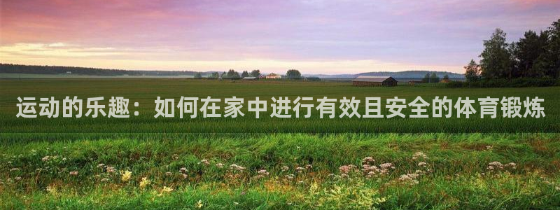 运动的乐趣：如何在家中进行有效且安全的体育锻炼