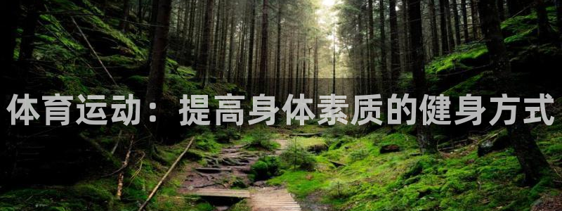 体育运动：提高身体素质的健身方式